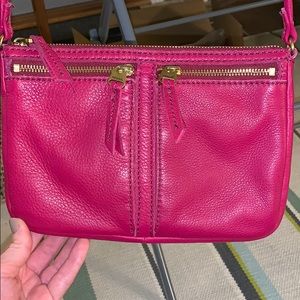 Leather crossbody